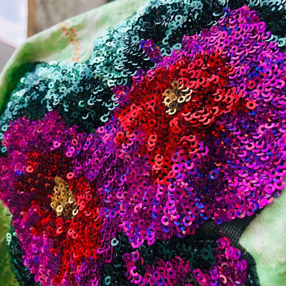 1970’s Vintage Kimono w Sequin Embellishment - Picture 7 of 7